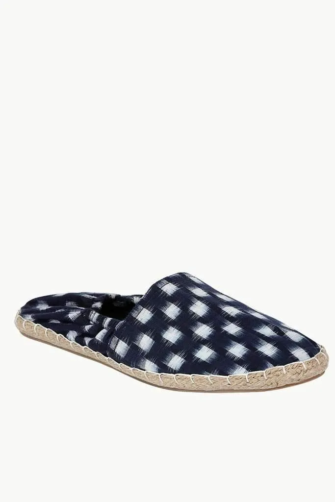 Navy Ikat Weave Espadrilles