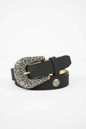 NELLIE WESTERN BELT BLACK