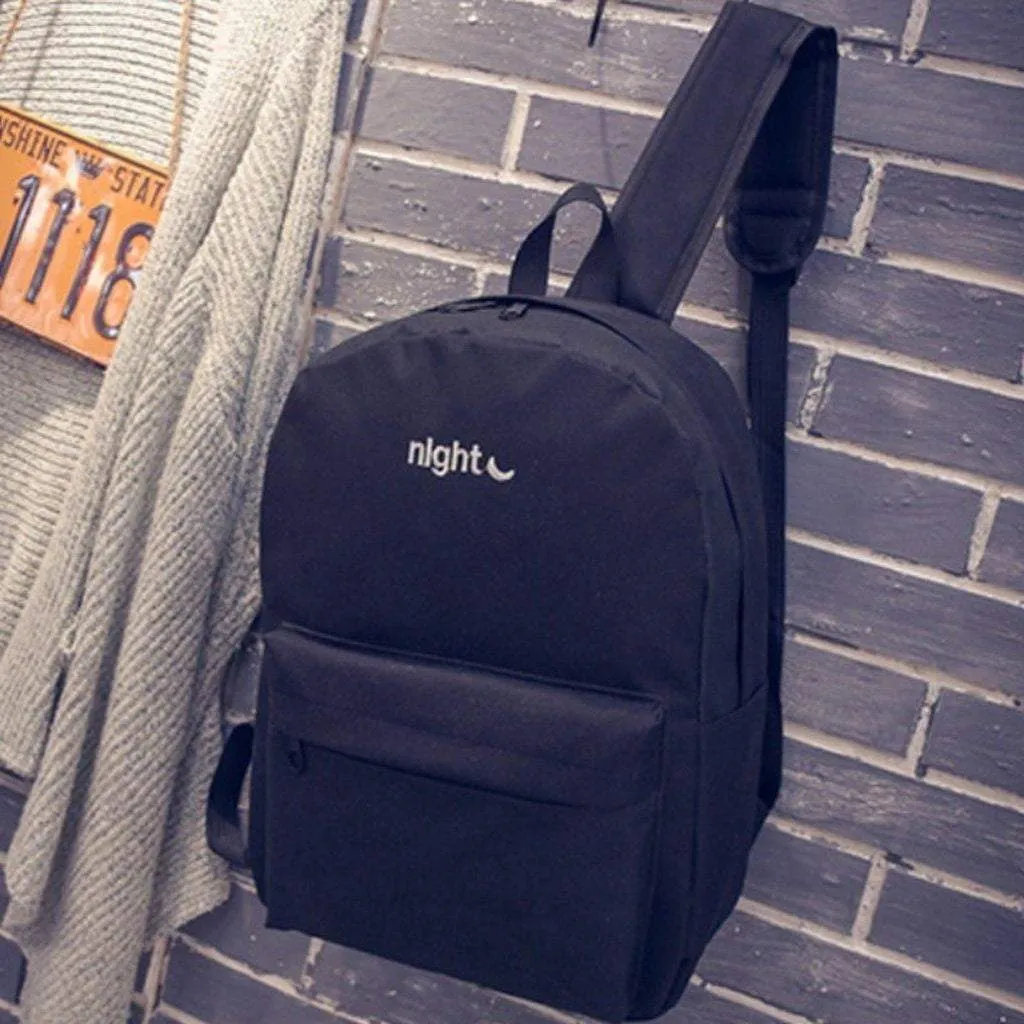 New Fashion Embroidered Monogram Backpack
