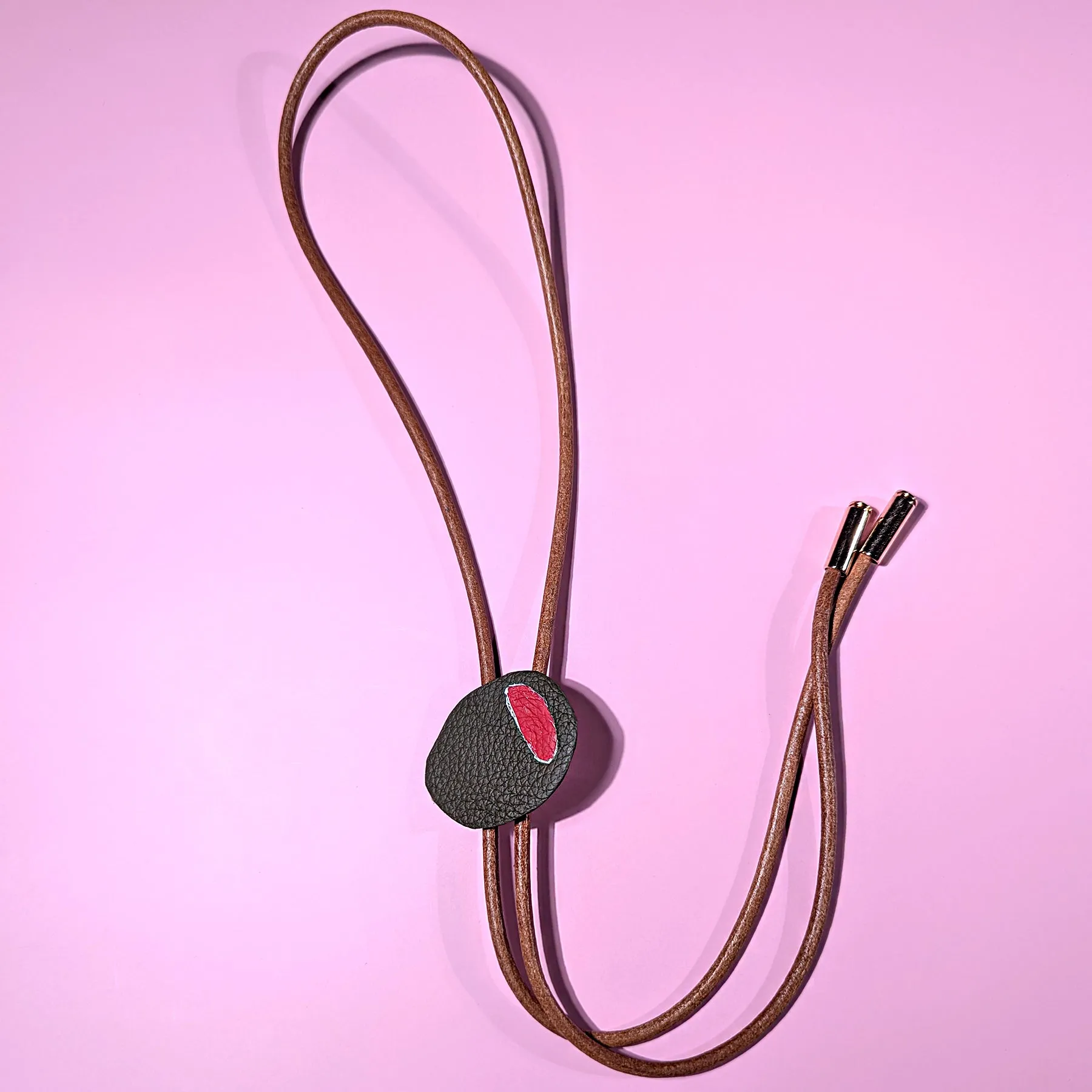Olive Leather Bolo Ties