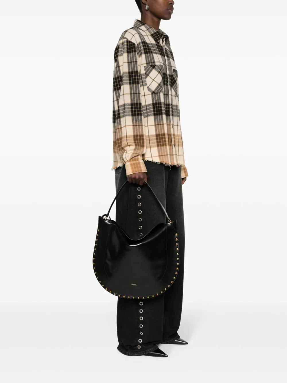 Oskan leather hobo bag