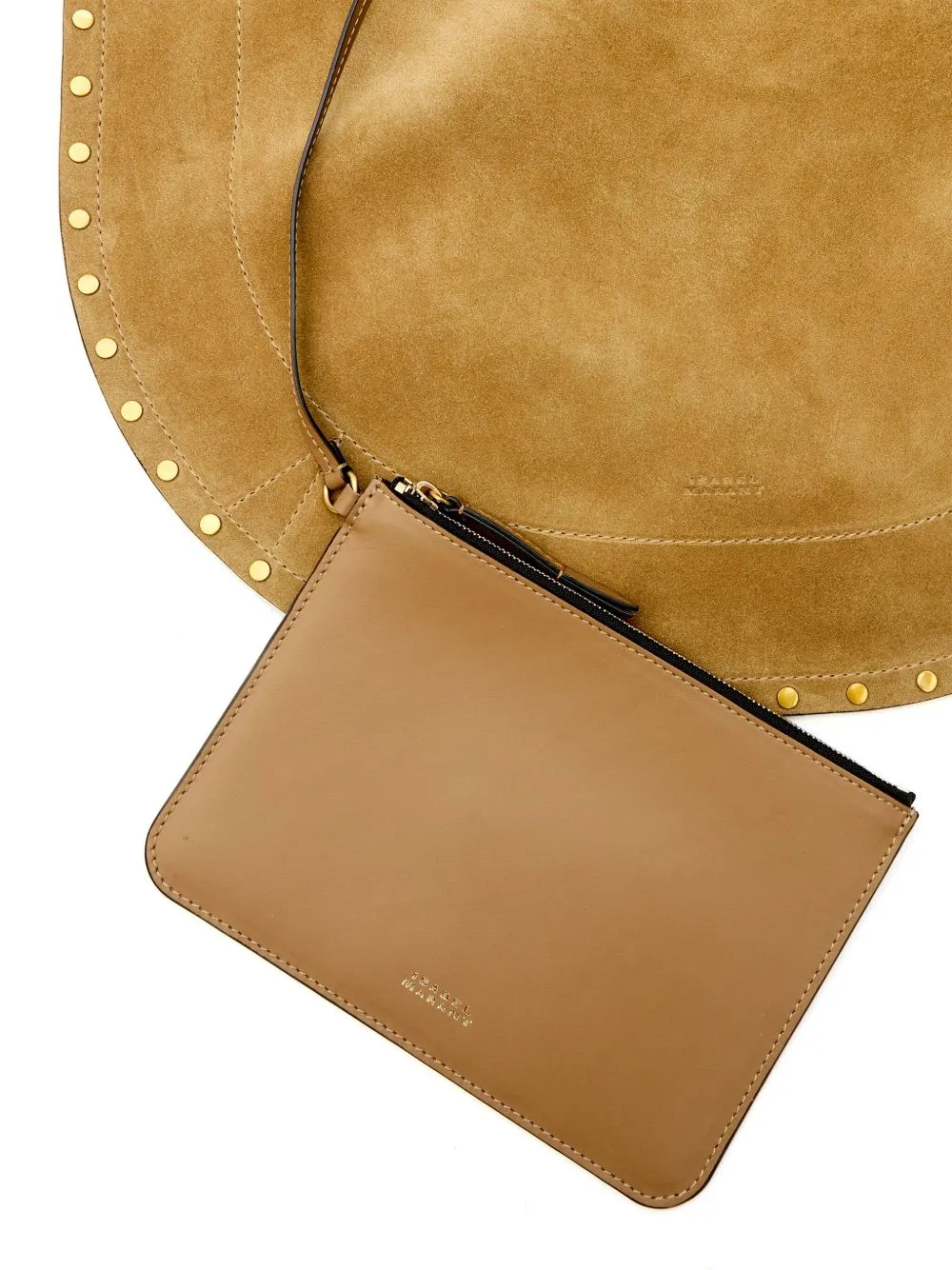 Oskan suede leather hobo bag