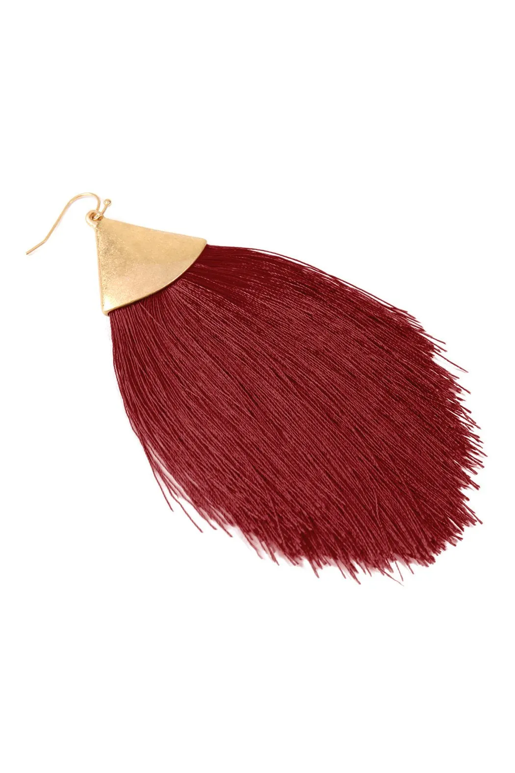 Oversized Tassel Drop Earrings- 6 Colors