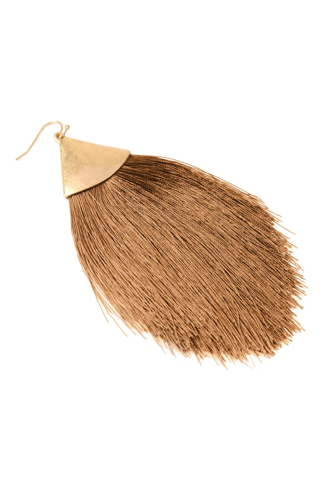 Oversized Tassel Drop Earrings- 6 Colors