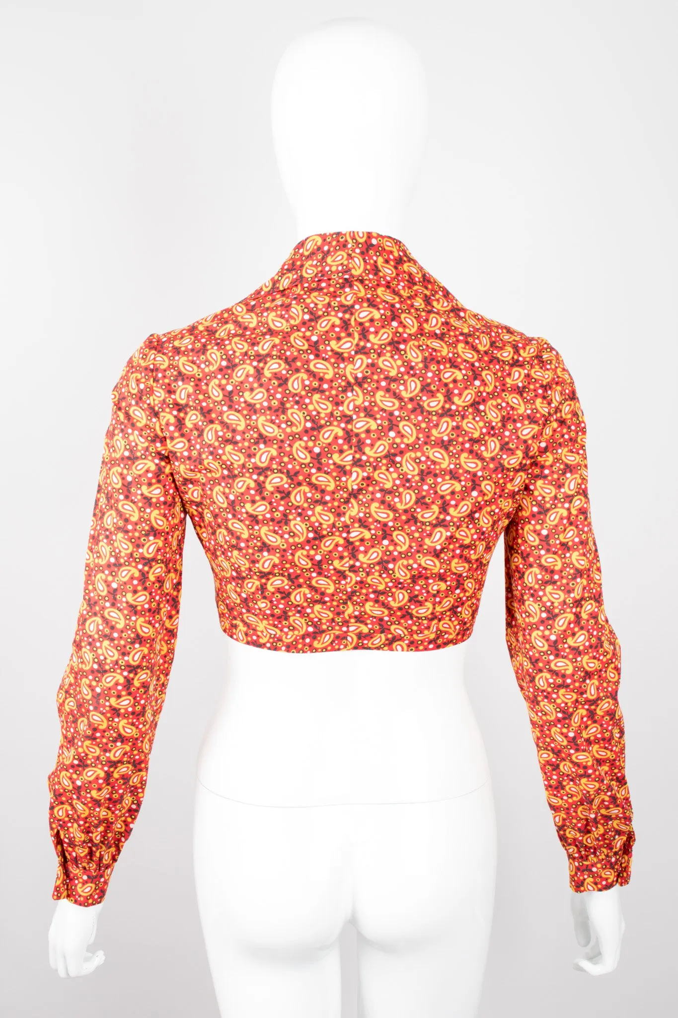 Paisley Tie Top & Ruffle Skirt Set