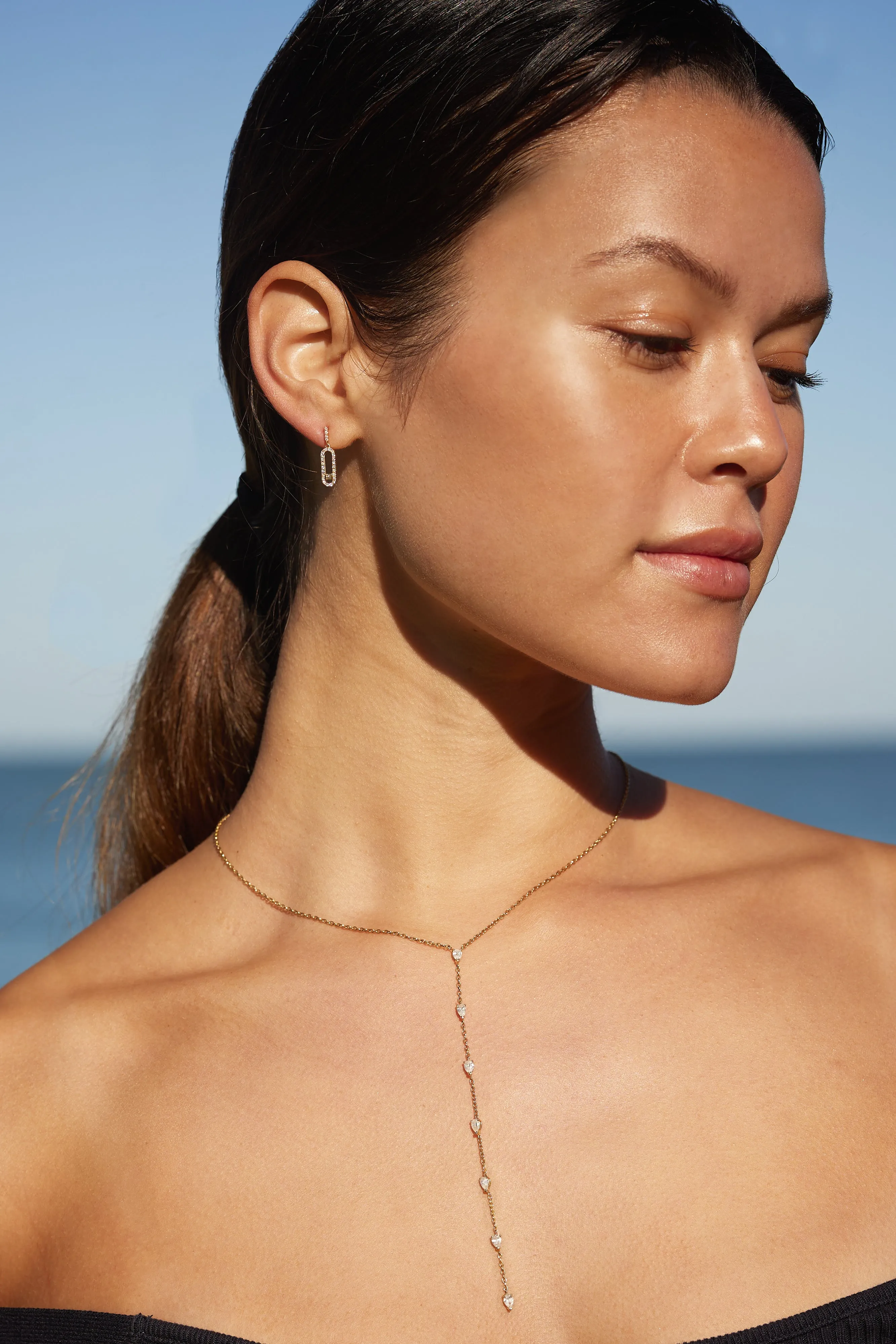 Paperclip Drop Earrings