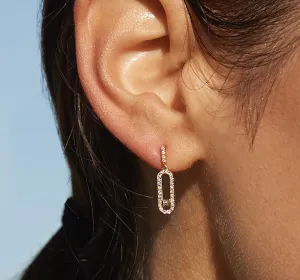 Paperclip Drop Earrings