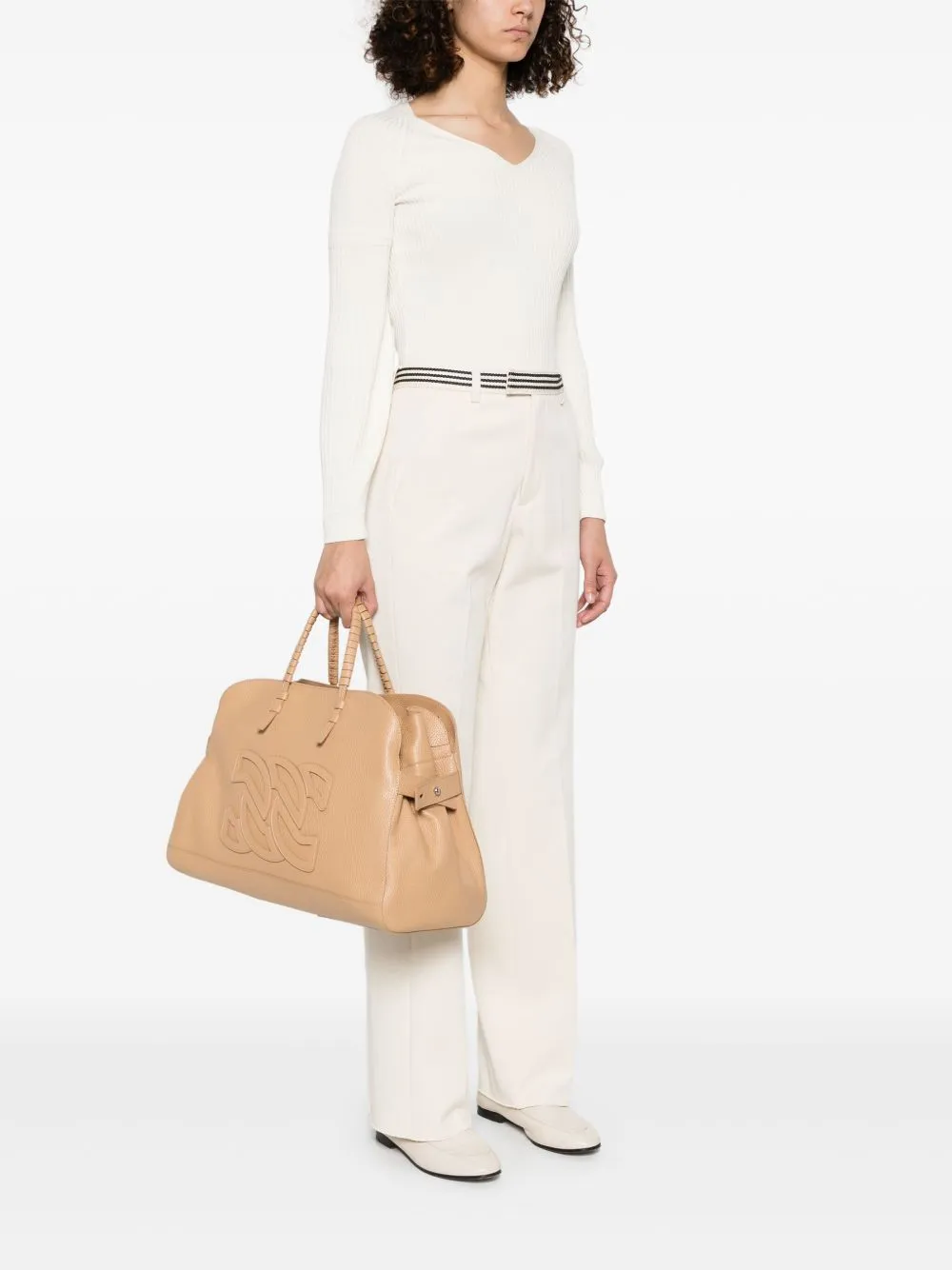 Park avenue leather tote bag