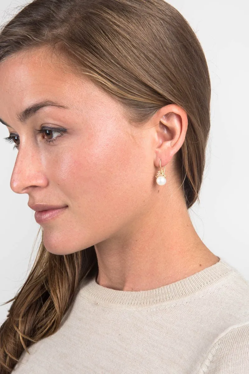 pearl drop earrings