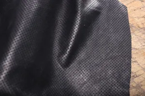PERFORATED LAMB LEATHER BLACK