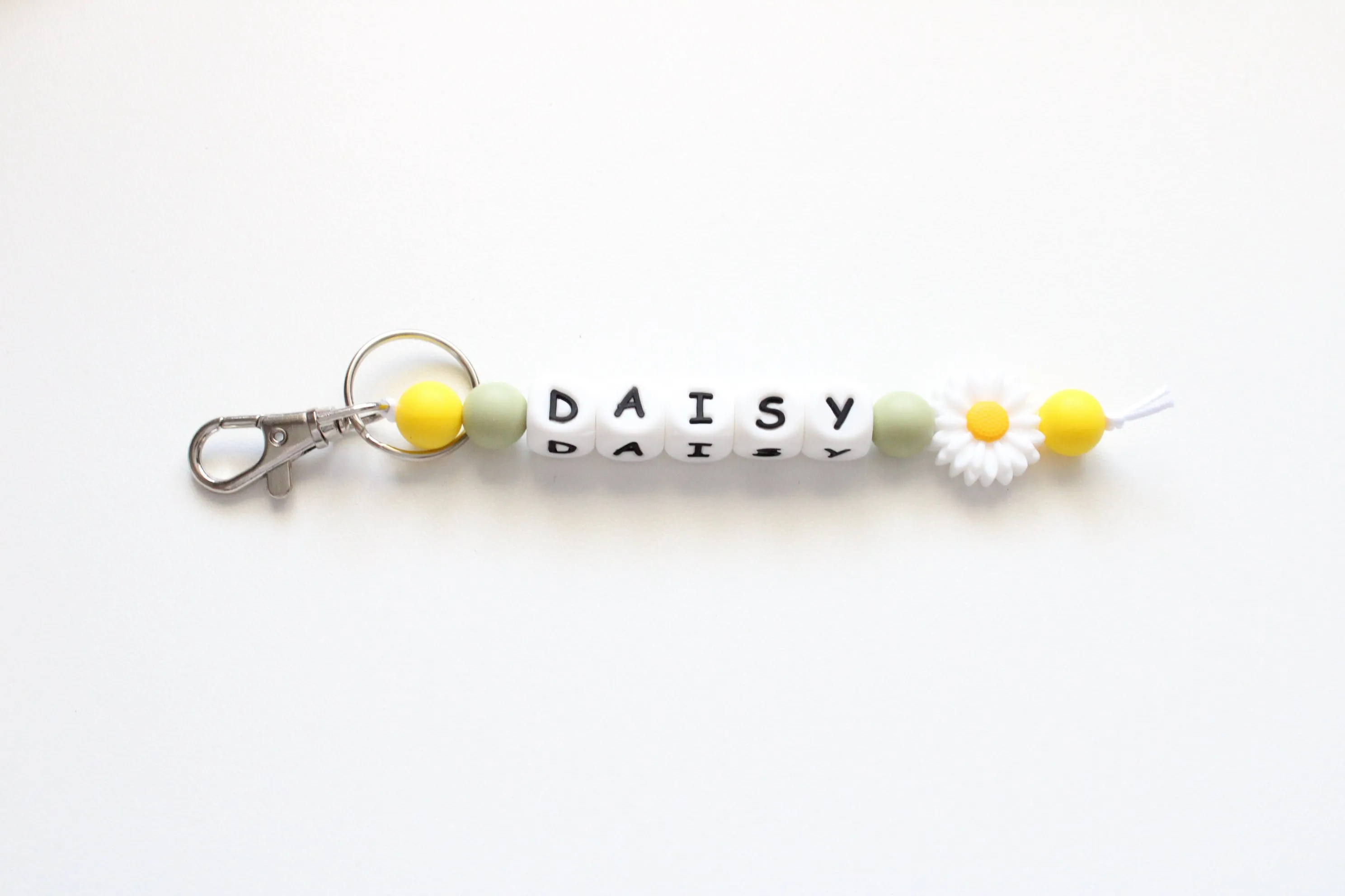 Personalised Flower Key ring