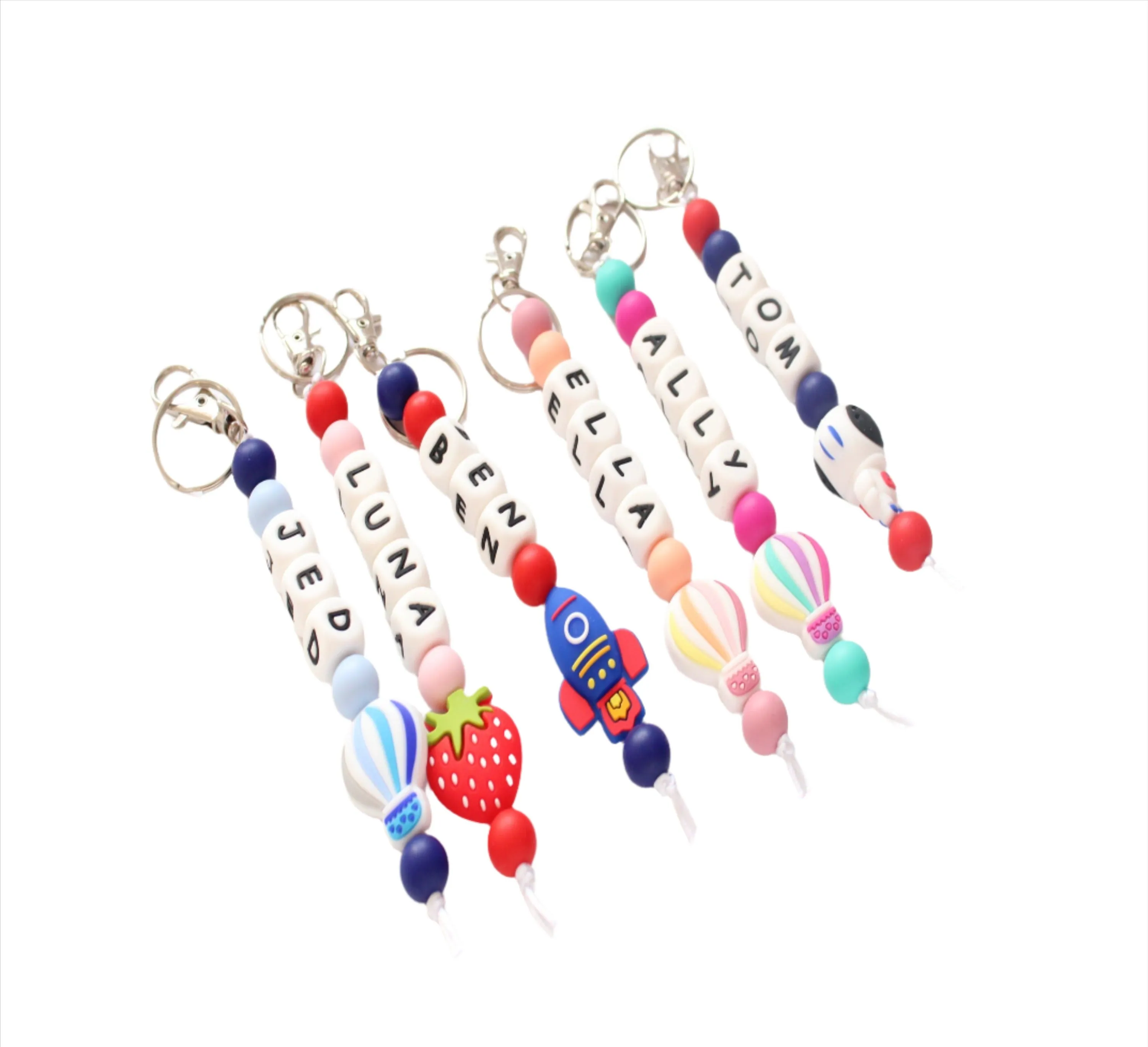 Personalised Keyring Bag charm
