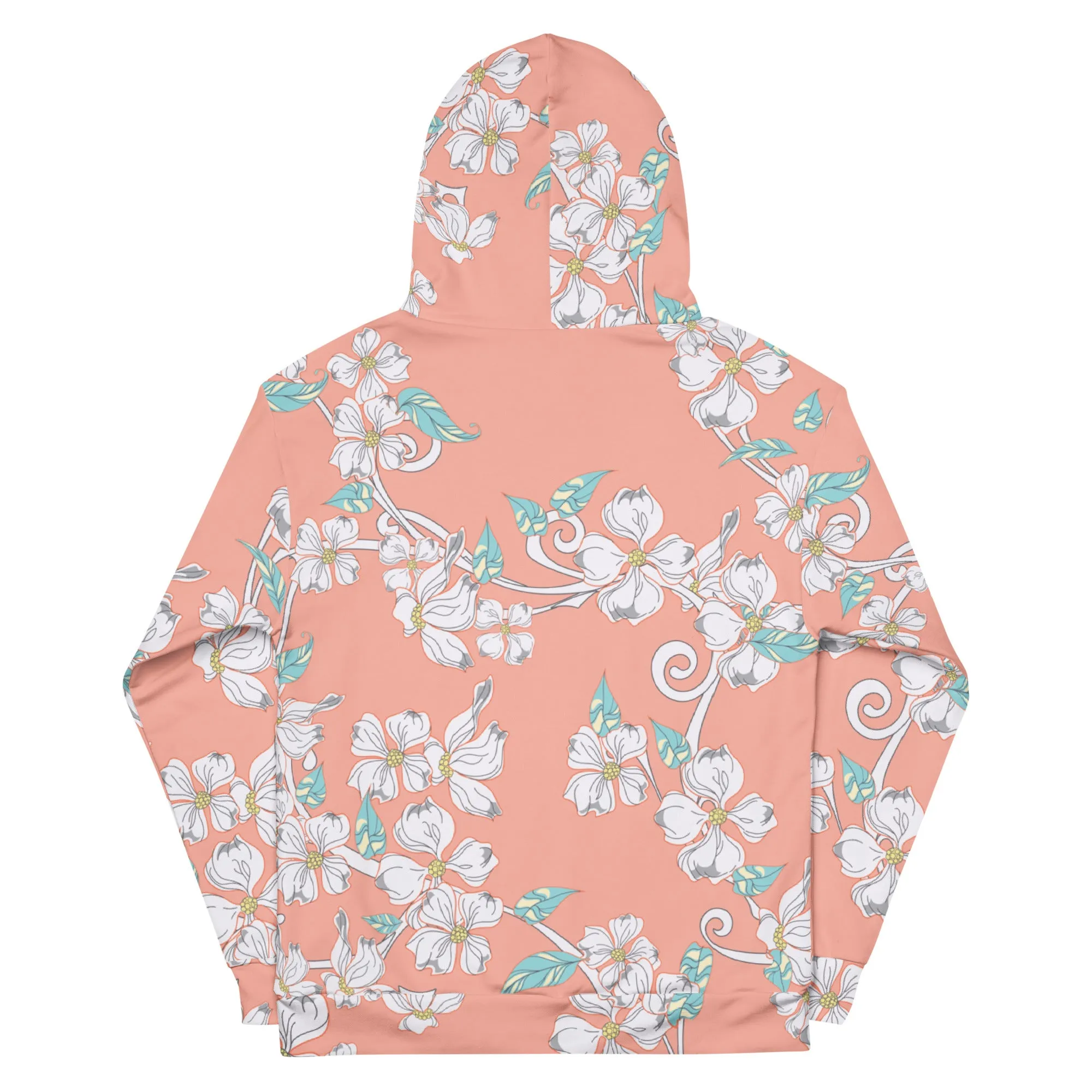 Pink Floral - Sustainably Made Hoodie