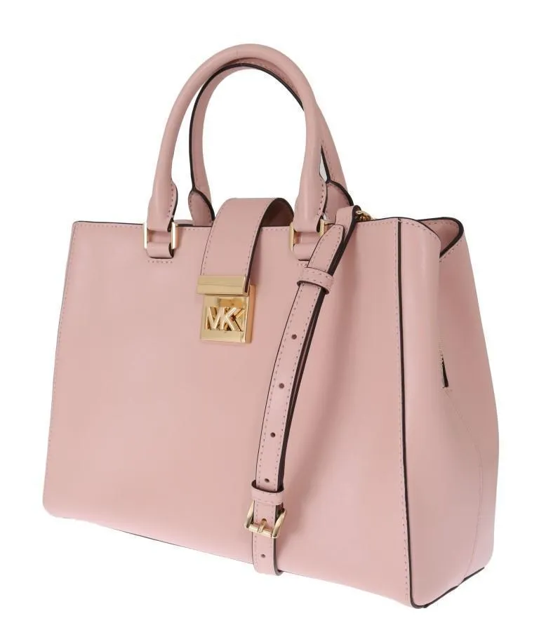 Pink MINDY Satchel Crossbody Bag