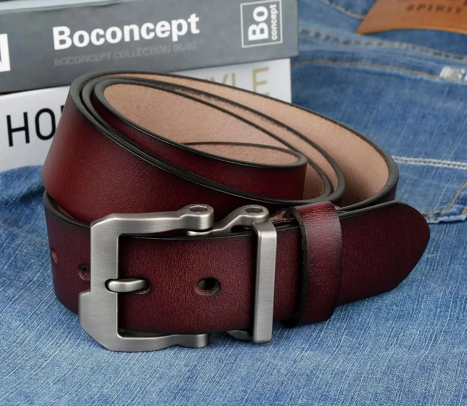 Plus Size Leather Belt for Men