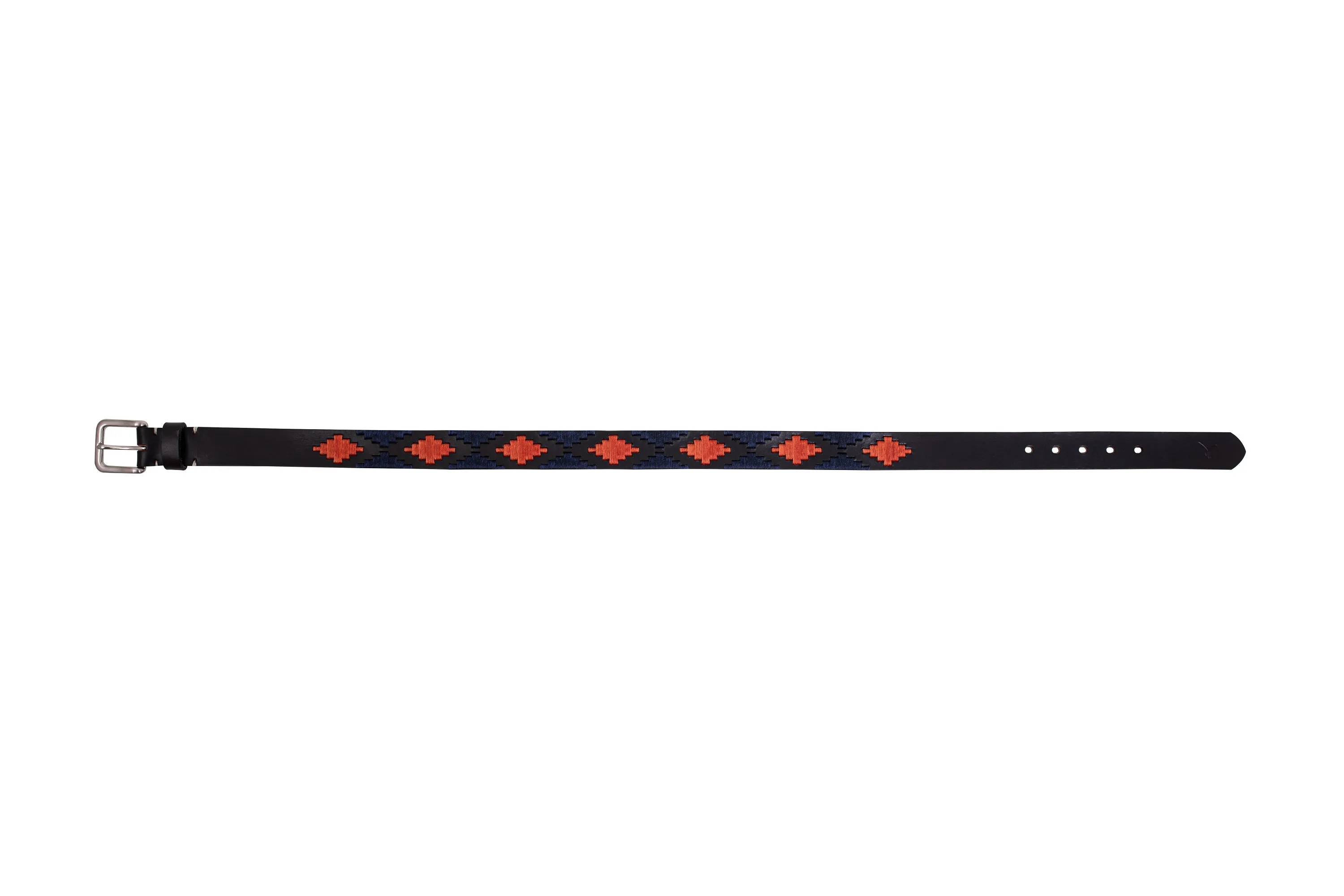Polo Belt - Orange & Navy Blue