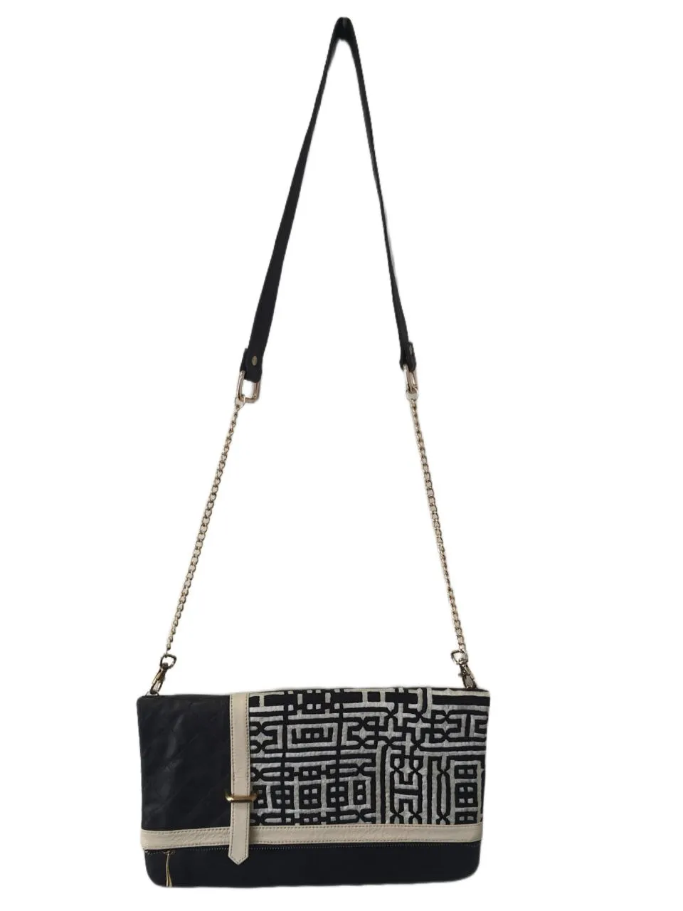 POPINJAY Women's Black Kubic Large Clutch #PY203 13'x8' One Size NWT