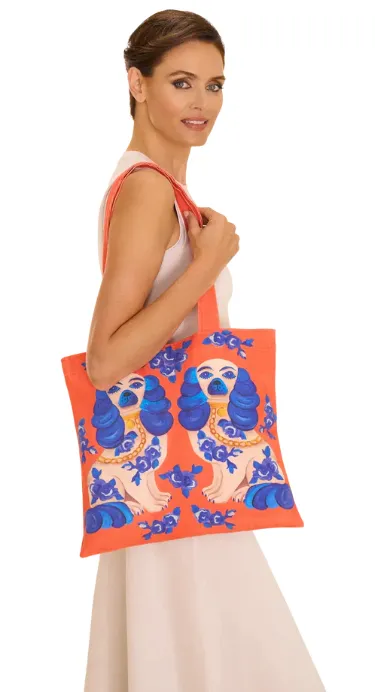 Powder Canvas Tote Bag - Splendid Spaniels