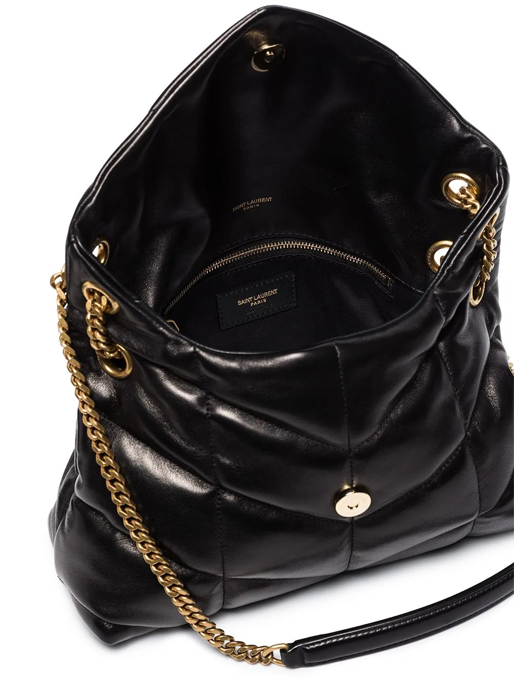 Puffer small leather shoulder bag