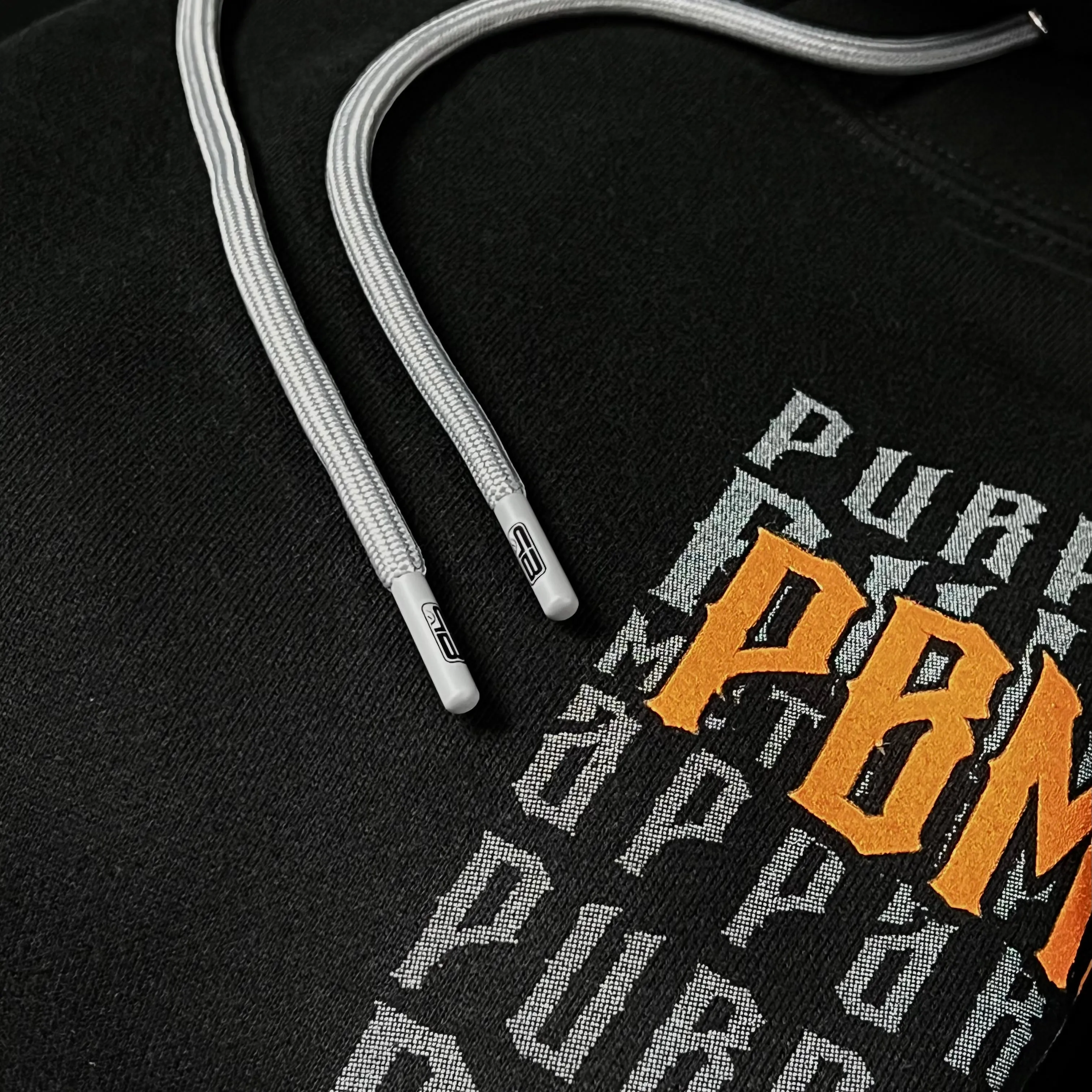 PURPOSE BUILT "REBOUND" HOODIE PULLOVER BLACK / ORANGE