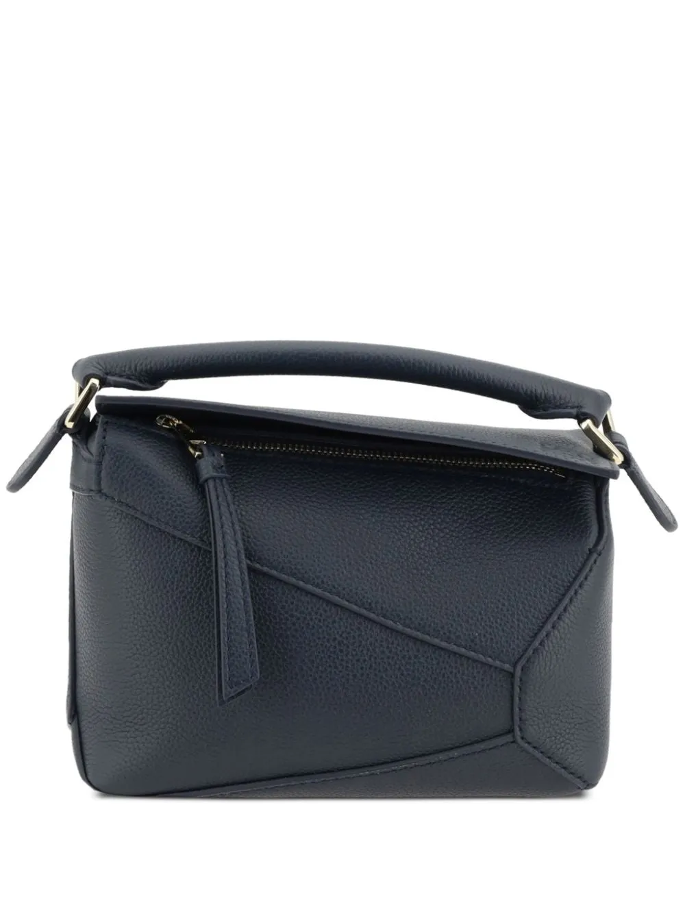 Puzzle edge mini leather handbag