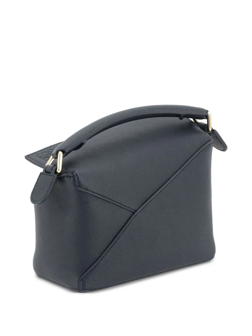 Puzzle edge mini leather handbag