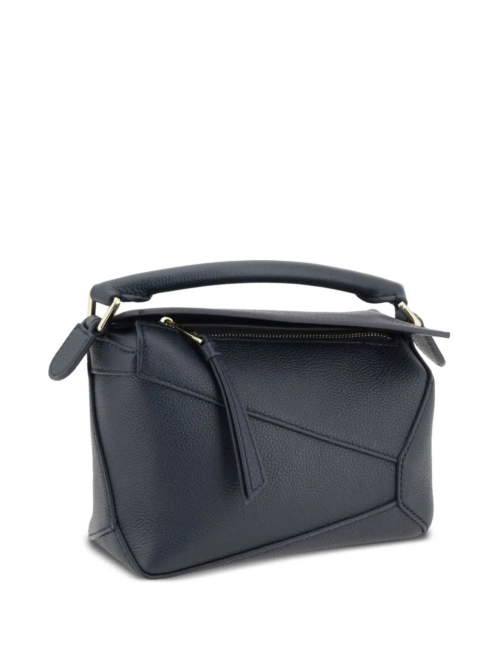 Puzzle edge mini leather handbag