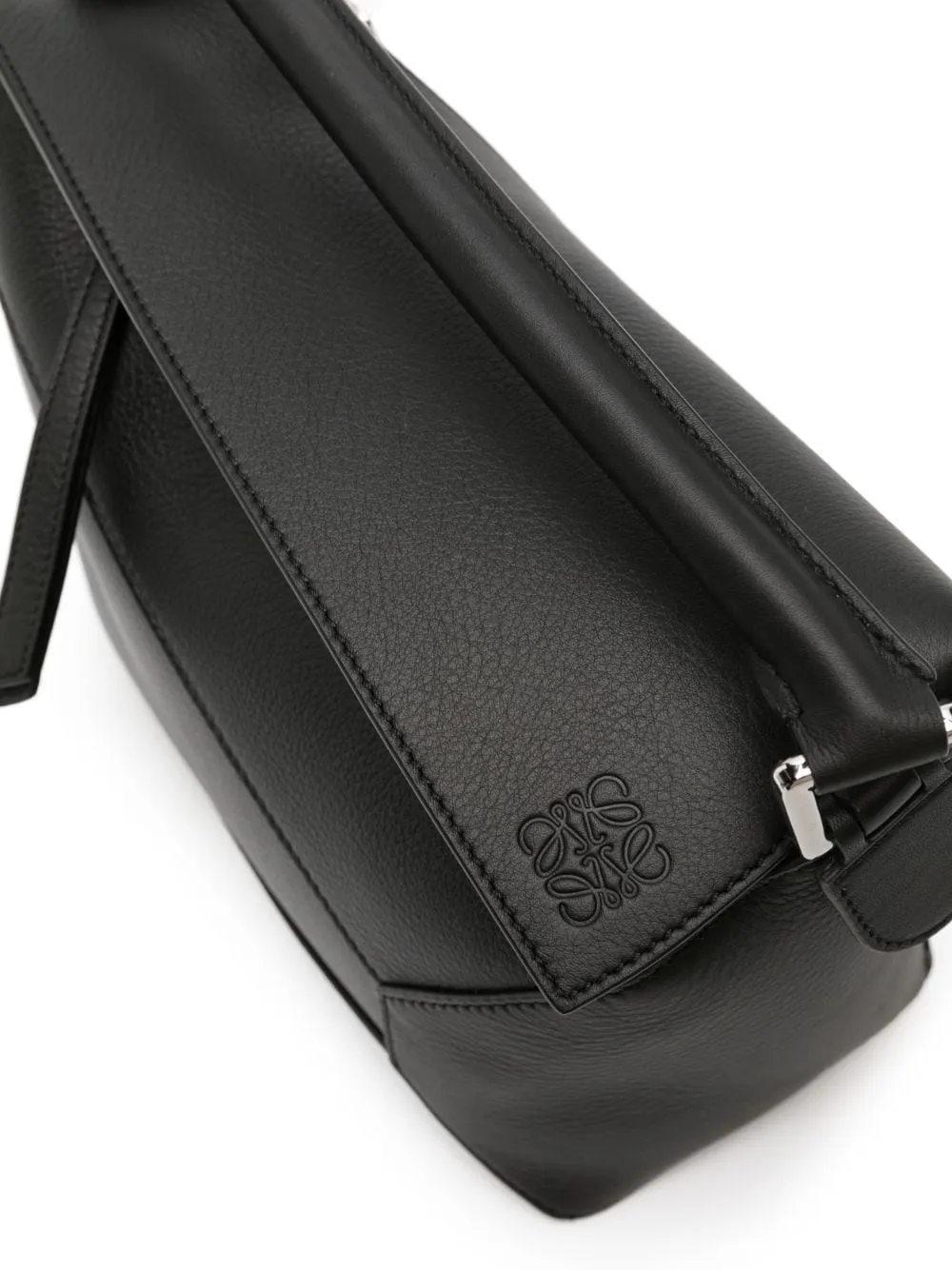 Puzzle edge small leather handbag