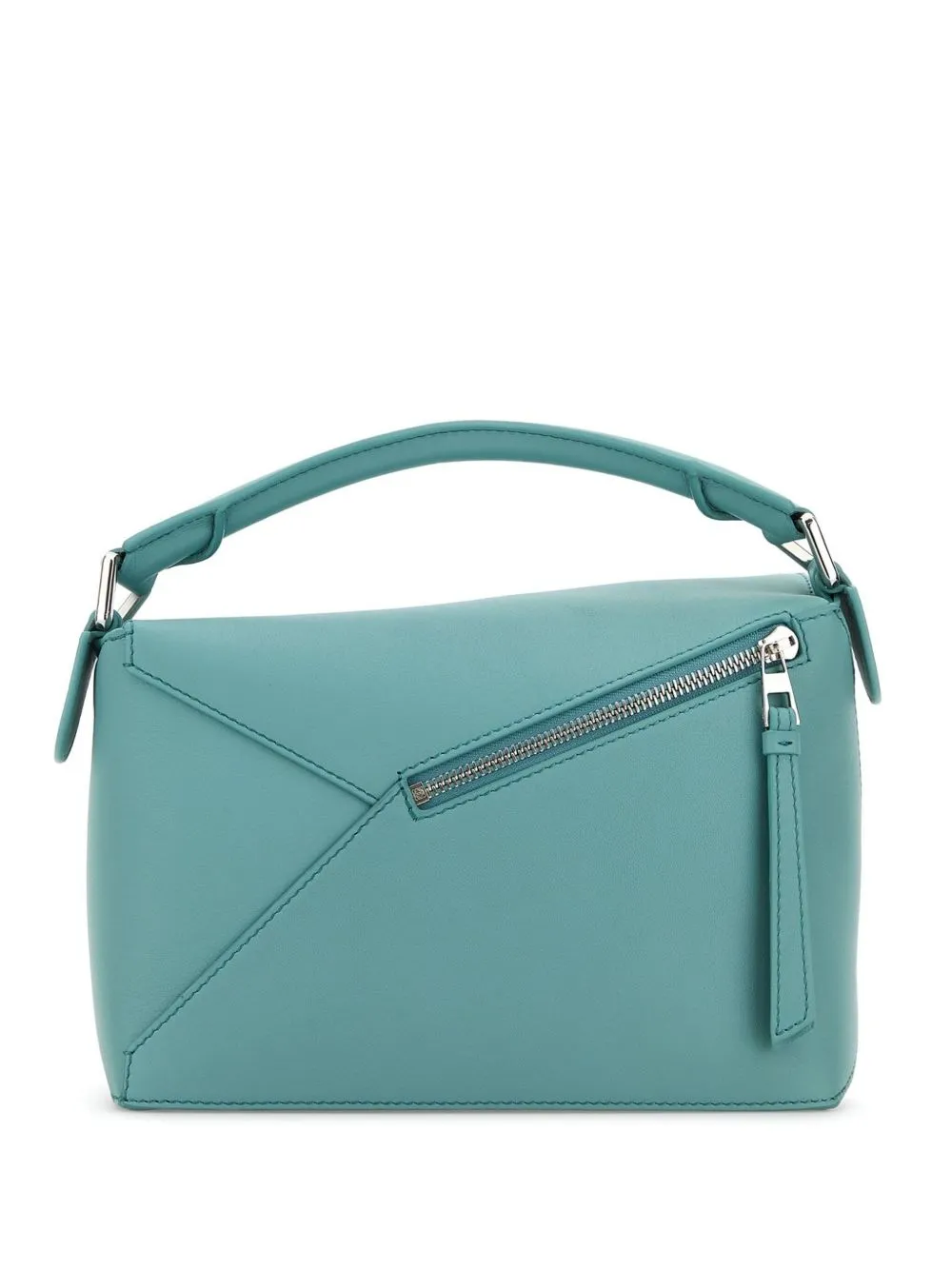 Puzzle edge small leather handbag