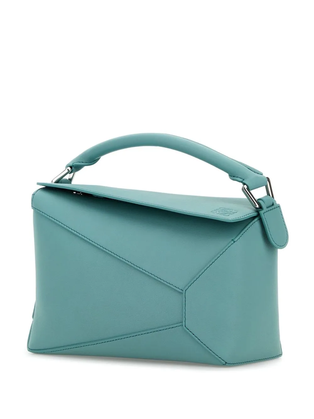 Puzzle edge small leather handbag
