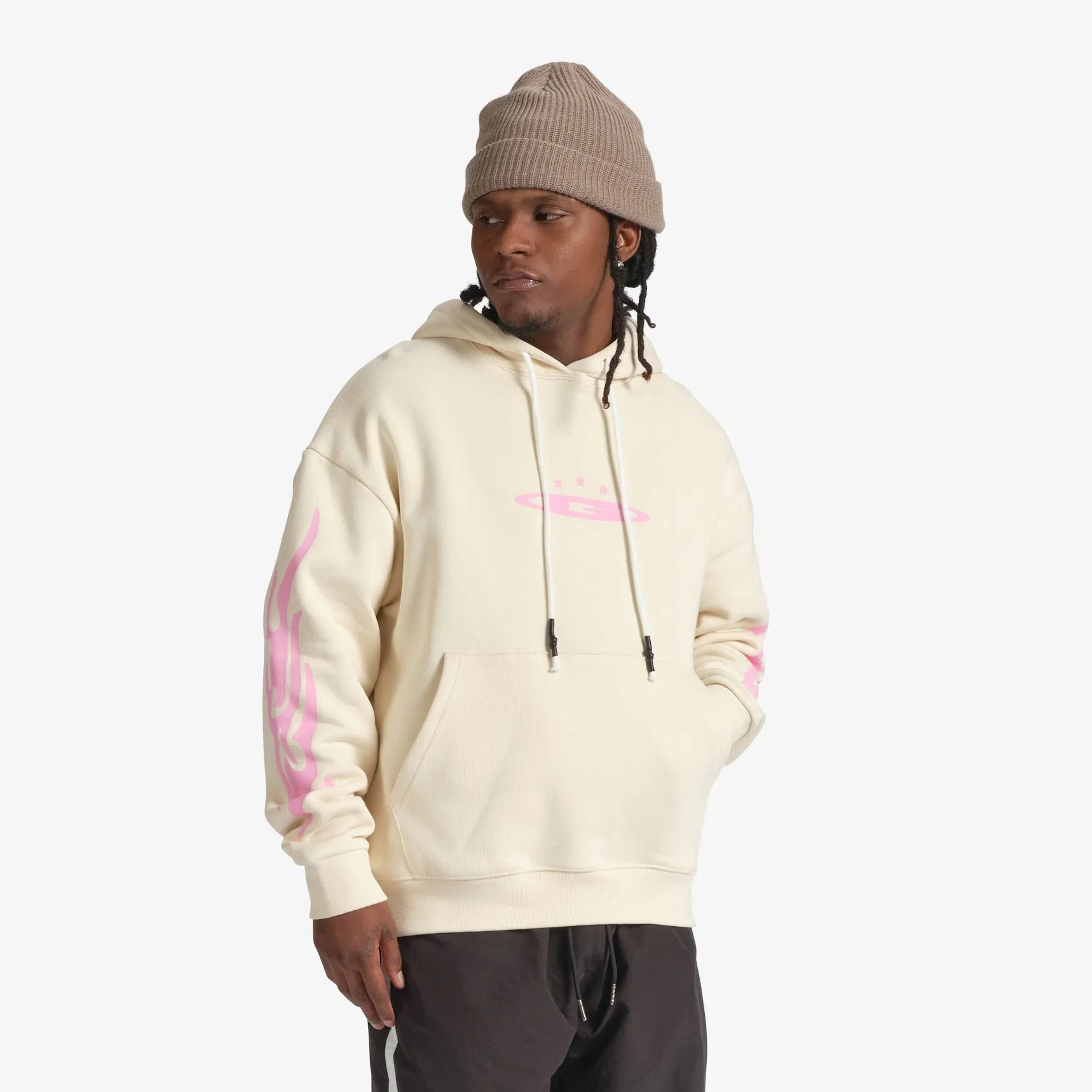 "Escapism" Hoodie (cream)