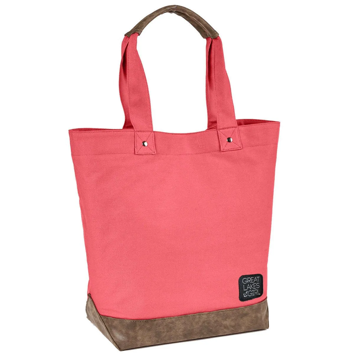 "Great Lakes Girl Patch" Canvas Tote Bag