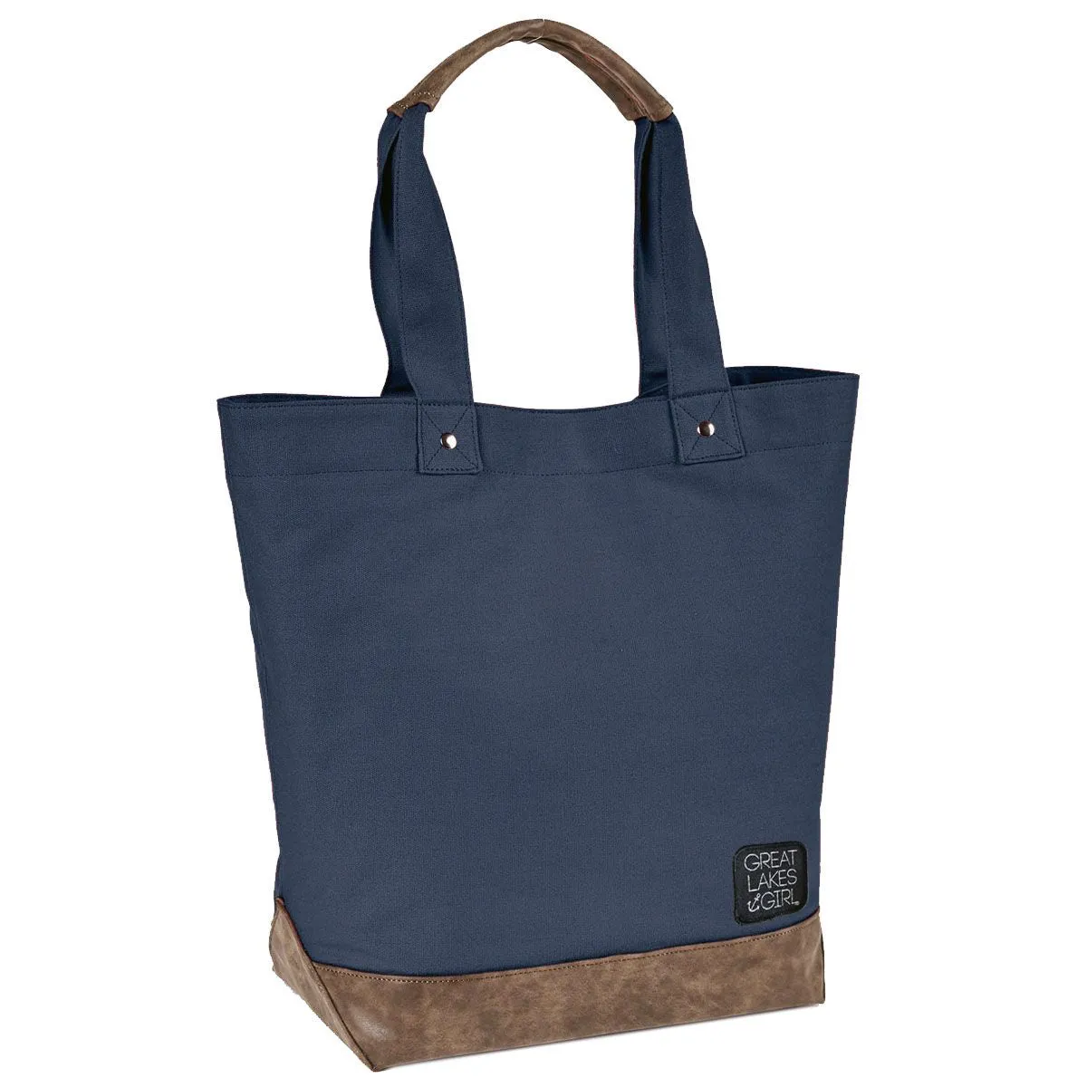 "Great Lakes Girl Patch" Canvas Tote Bag