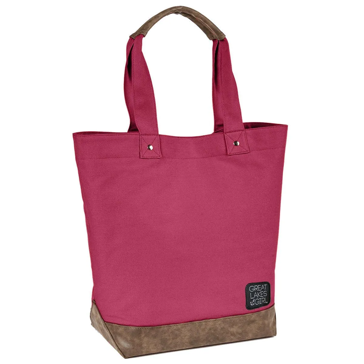 "Great Lakes Girl Patch" Canvas Tote Bag