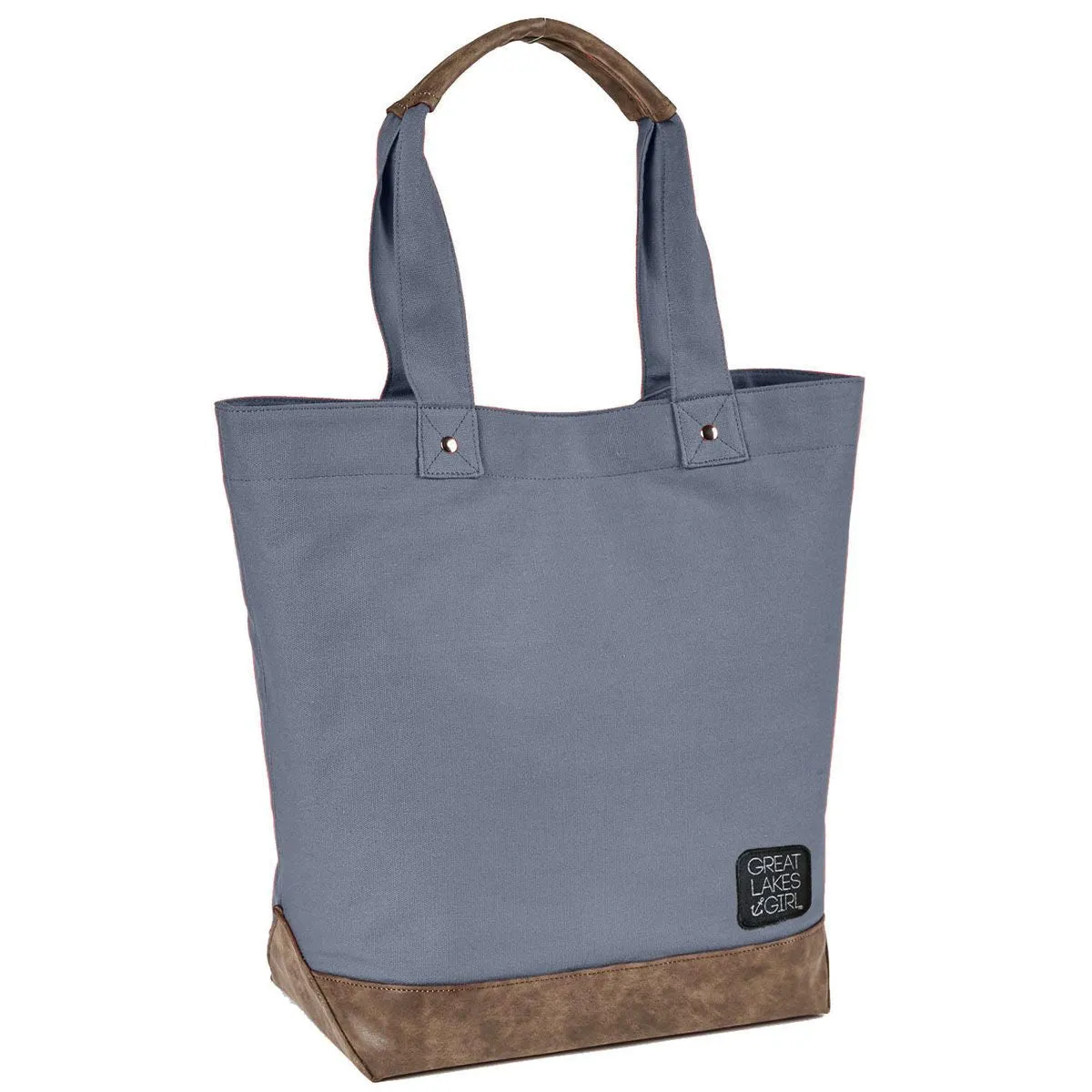 "Great Lakes Girl Patch" Canvas Tote Bag