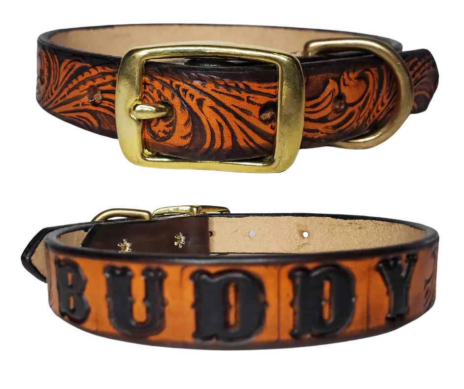 "The BUDDY" Leather Dog Collar