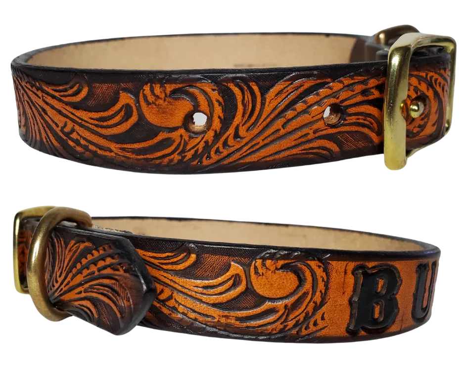 "The BUDDY" Leather Dog Collar