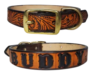 "The BUDDY" Leather Dog Collar