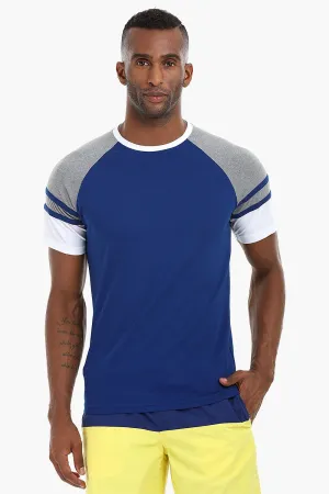 Raglan Cut & Sew Cotton T-Shirt
