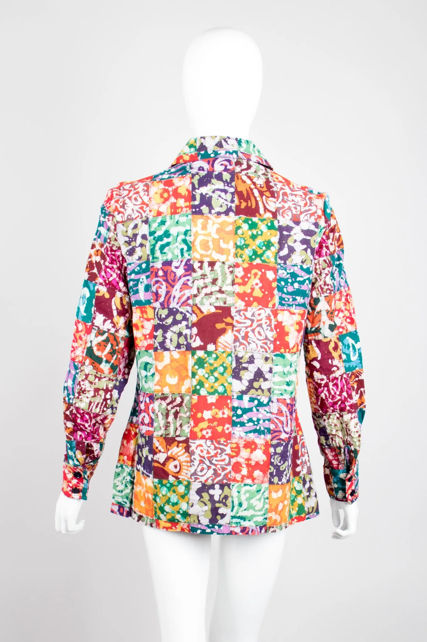 Rainbow Batik Patchwork Shirt