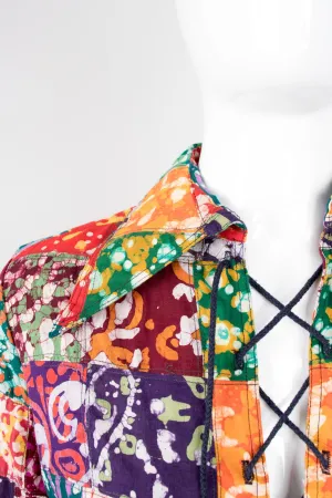 Rainbow Batik Patchwork Shirt