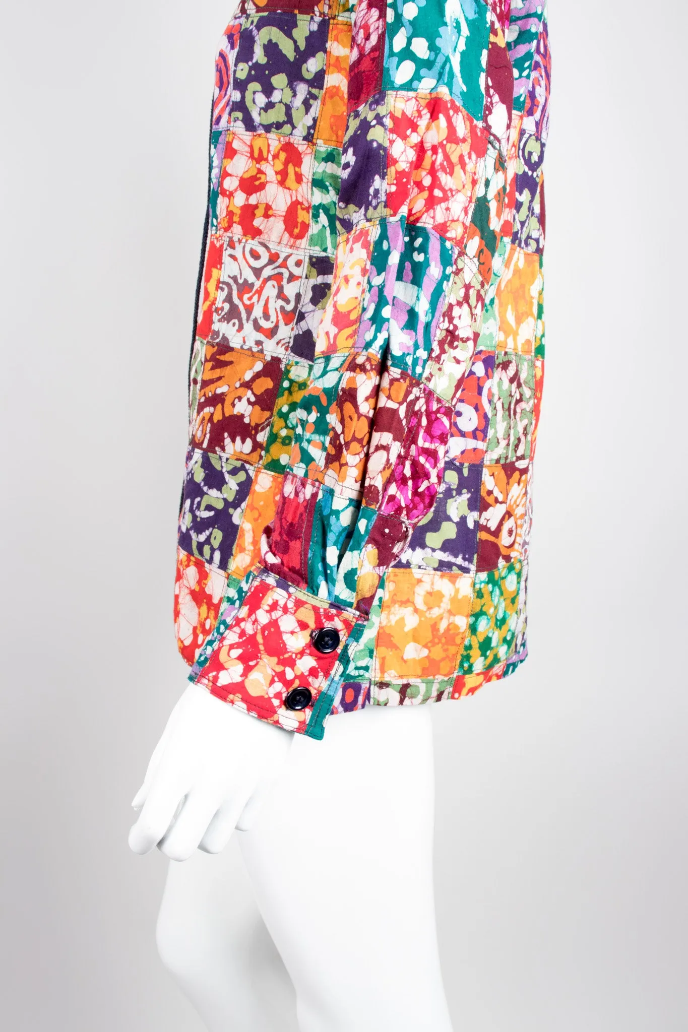 Rainbow Batik Patchwork Shirt