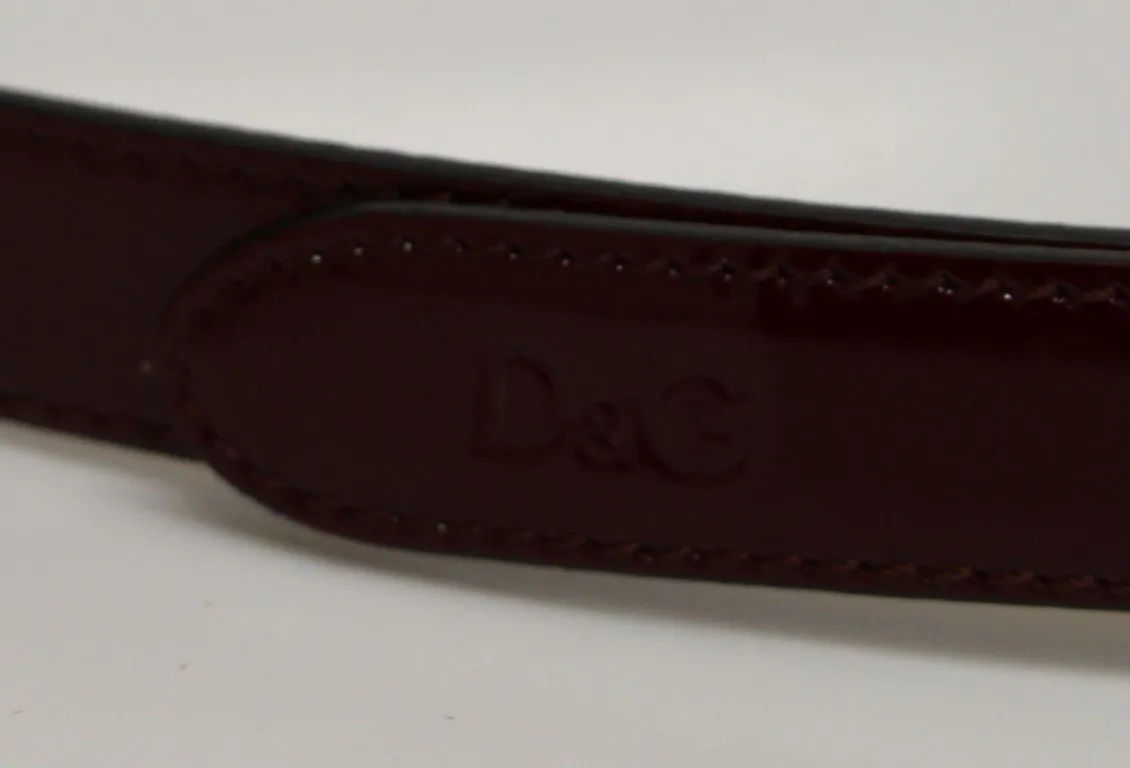 Red Leather Logo Belt