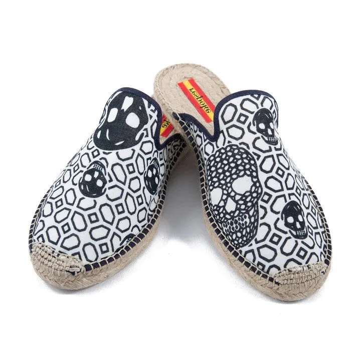 Respoke Women's Nina NINA Black/White Mule Espadrilles 40/ 9.5