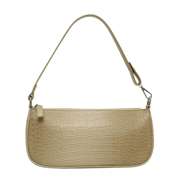 Retro Alligator Pattern Women Shoulder Bags PU Leather Casual Trendy Subaxillary Bags Bolsa Mujer 2020 New Designer Schoudertas