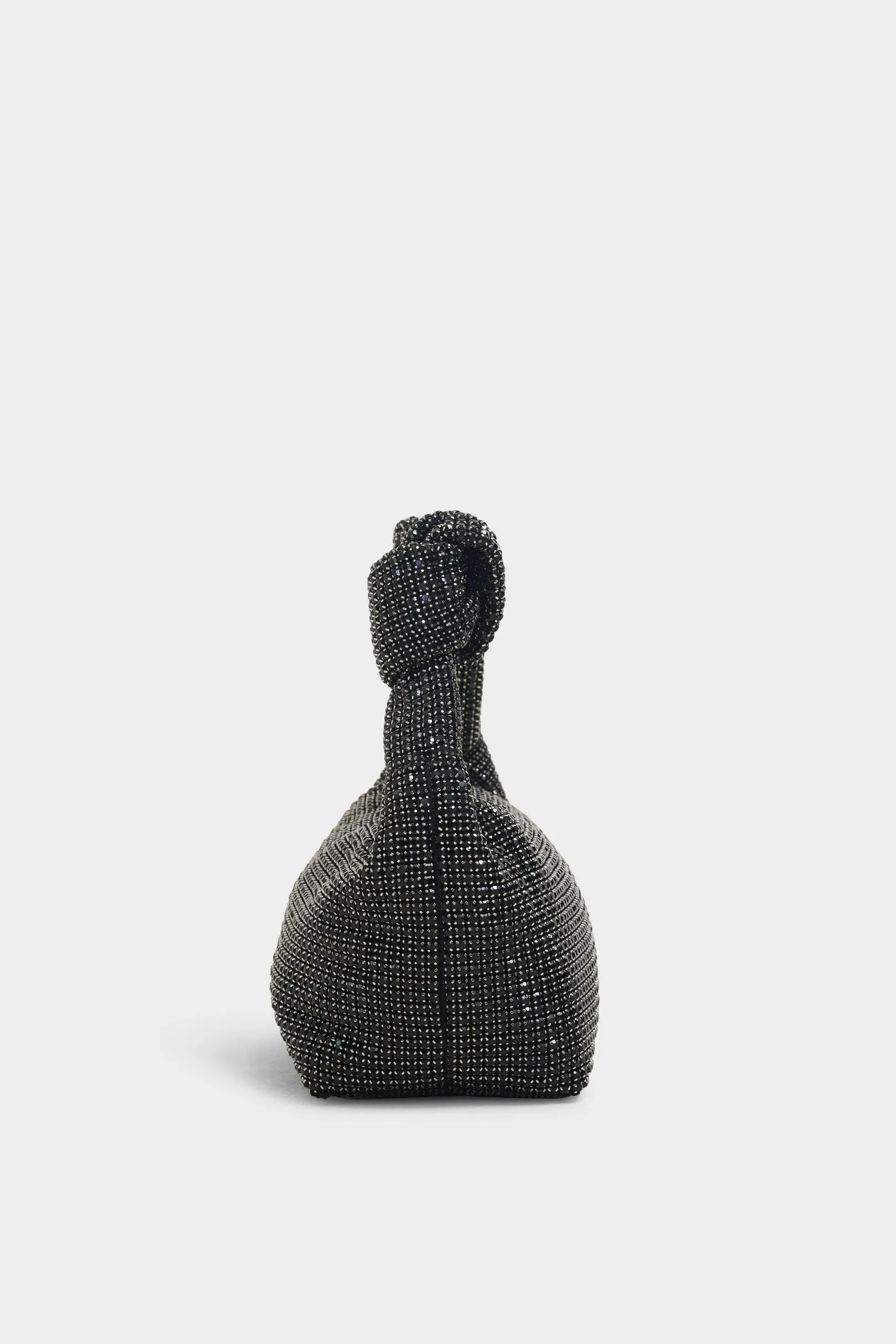 Rhea black knot bag