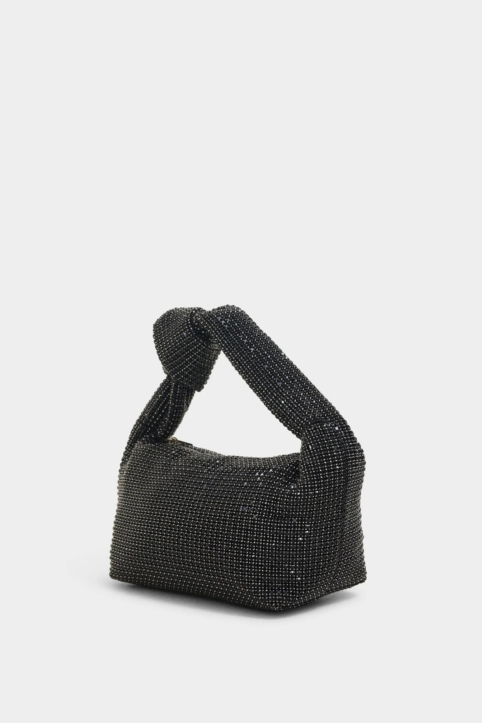 Rhea black knot bag