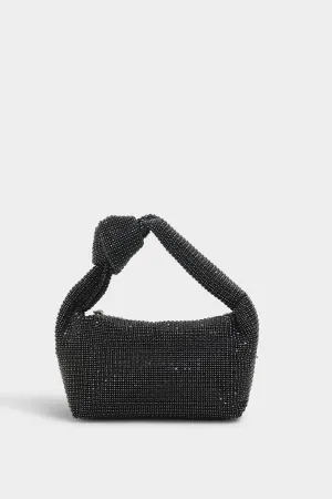 Rhea black knot bag