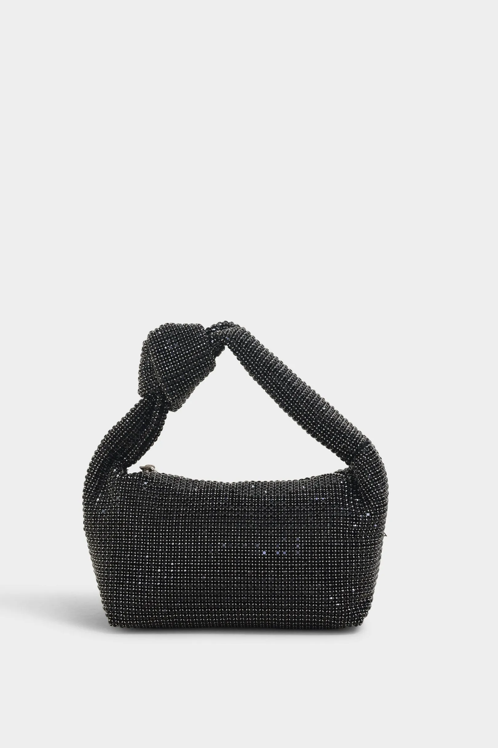 Rhea black knot bag