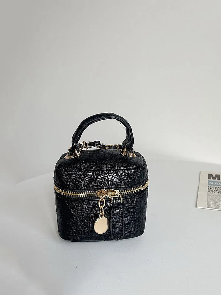 Rhombus Leather Mini Bag